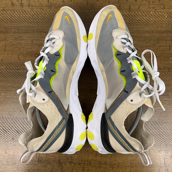 Nike React Element 87 Shoes Mens 12.5 Light Orewood Cork Insole Running Sneakers main image 11
